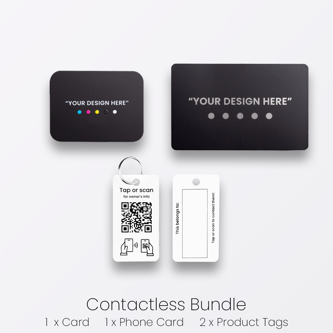 Contactless Business Card Bundle - Bamboo